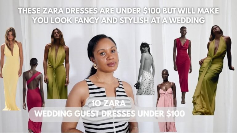Vestidos de invitada de boda de verano de Zara por debajo de 100 $