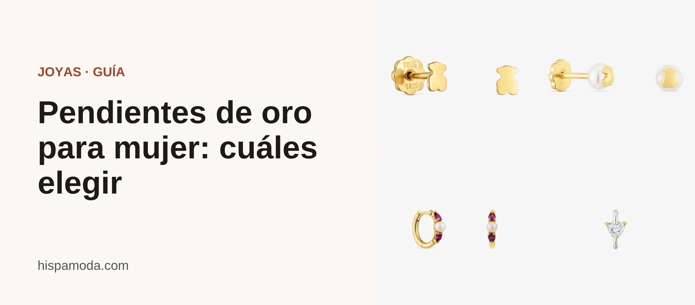 Portada: pendientes de oro de TOUS