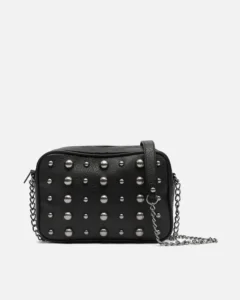 Bolso bandolera pequeño Banteri con tachuelas de Misako, en negro