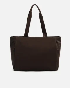 Bolso shopper Danela de Misako con bolsillo para portátil, en marrón oscuro