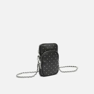 Bolso bandolera mini para el móvil Tachita de Misako, en negro