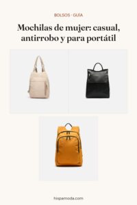 Pin: Mochilas de mujer: casual, antirrobo y para portátil
