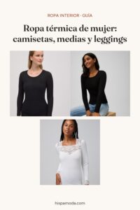 Pin: Ropa térmica de mujer: camisetas, medias y leggings