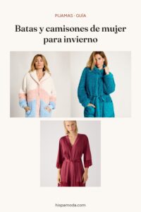 Pin: Batas y camisones de mujer para invierno