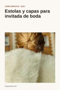 Pin de Pinterest: mujer de espaldas con una estola de pelo color marfil