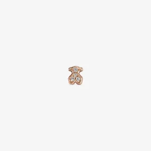 Pendiente oso de oro rosa con diamantes Les Classiques de TOUS