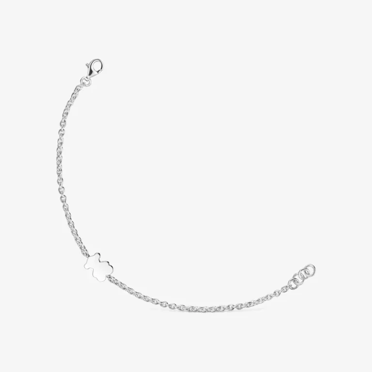 Pulsera cadena de plata con motivo oso Sweet Dolls de TOUS
