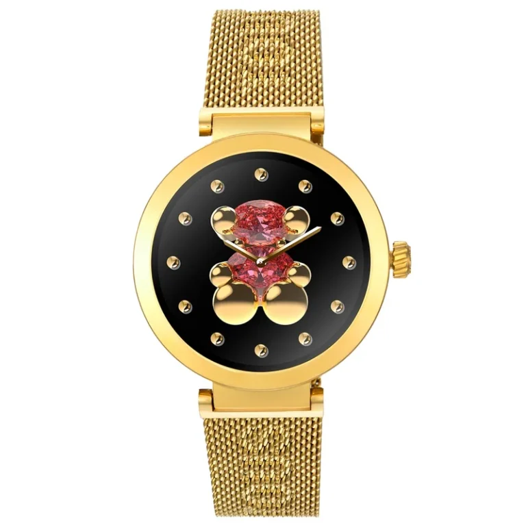 Smartwatch S-CONNECT con brazalete de acero dorado de TOUS