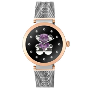 Smartwatch S-CONNECT con brazalete de acero y acero rosado de TOUS