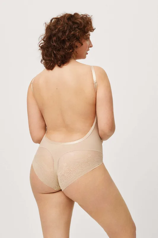 Body reductor con aro y espalda abierta nude de Ysabel Mora