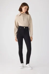 Leggings moldeadores de tiro alto negro de Ysabel Mora