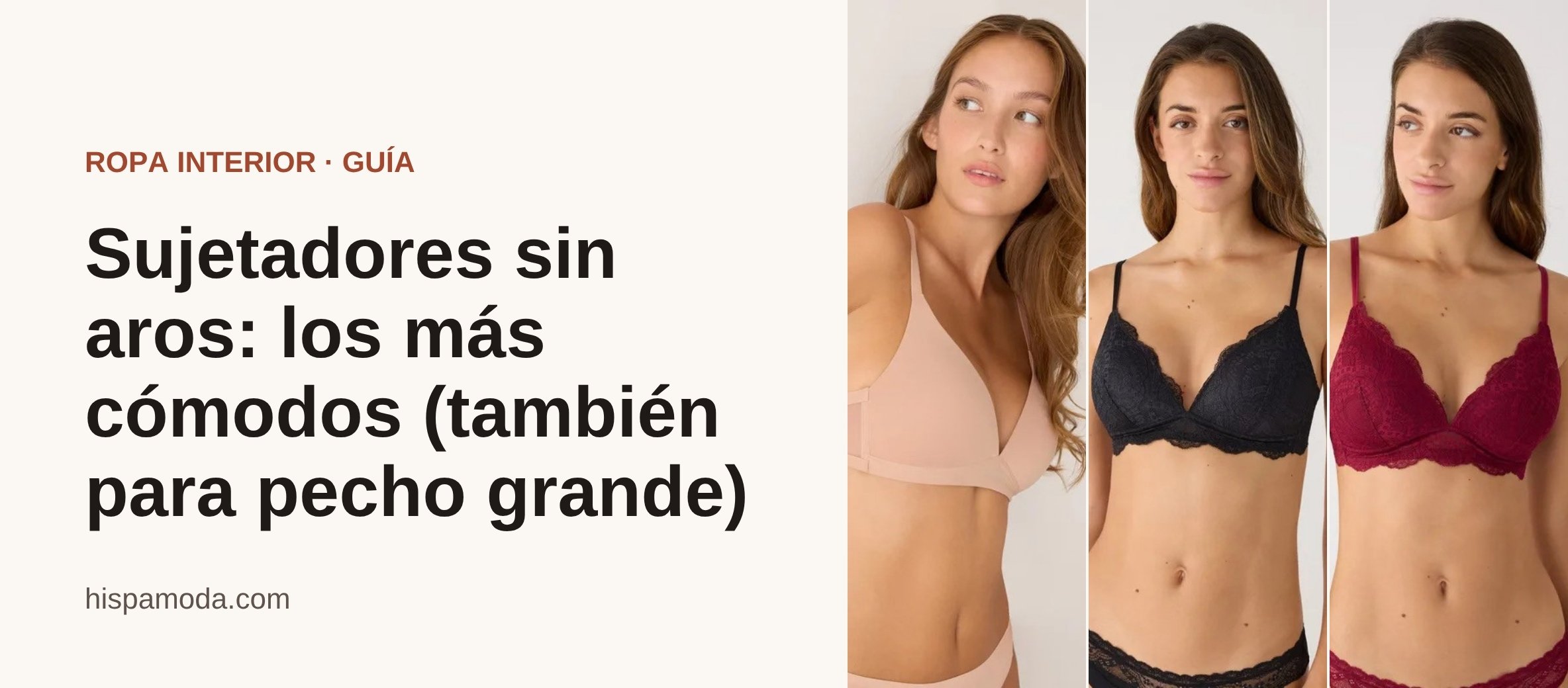 Portada: Sujetadores sin aros: los más cómodos (también para pecho grande)