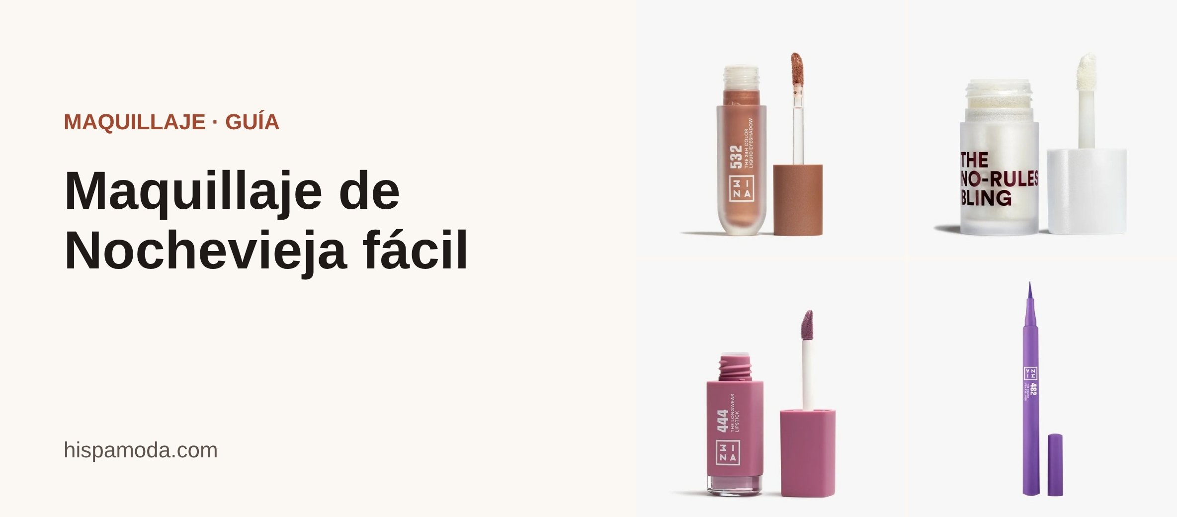 Portada: Maquillaje de Nochevieja fácil