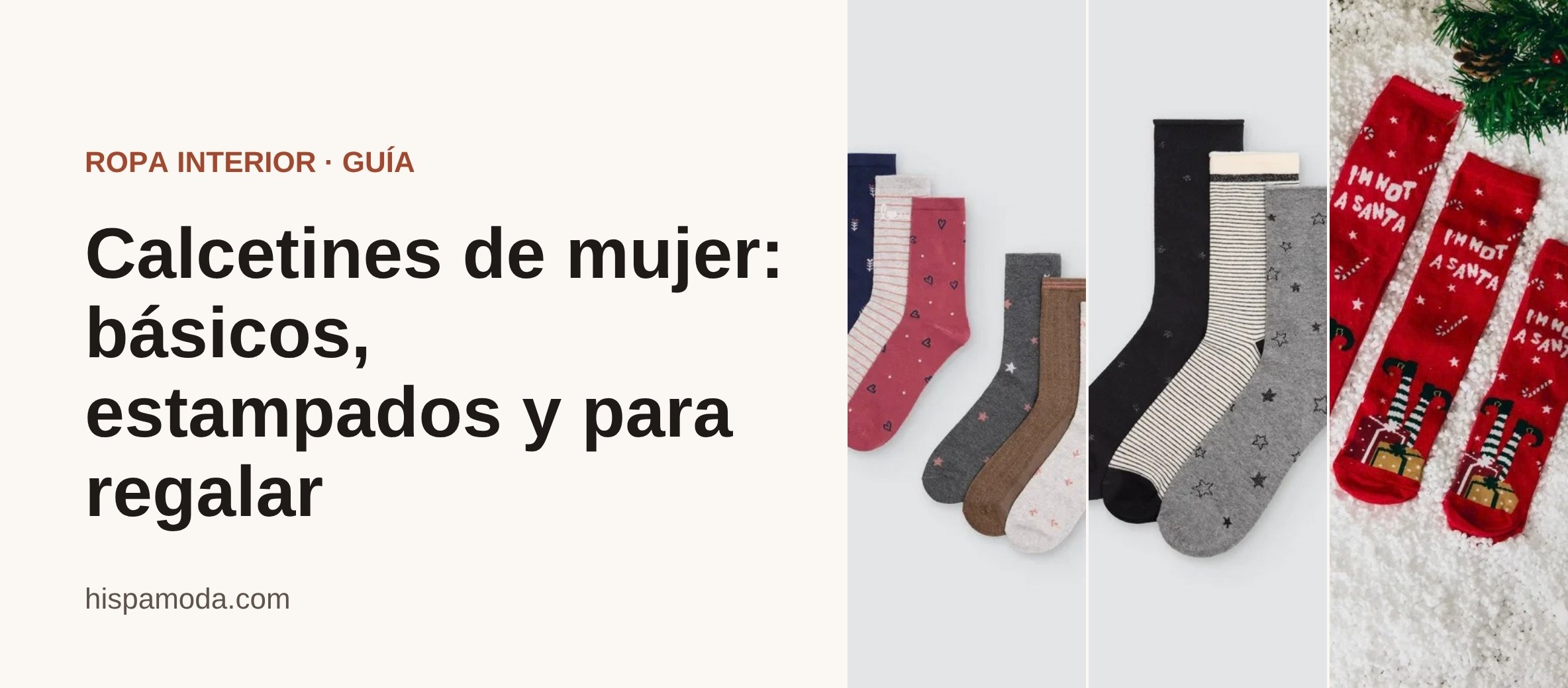 Portada: Calcetines de mujer: básicos, estampados y para regalar