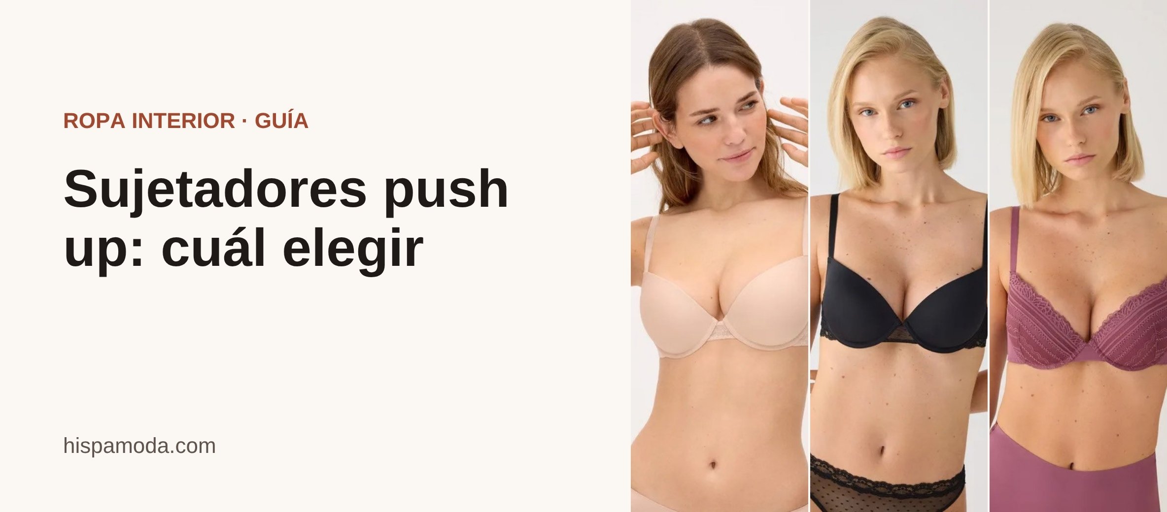 Portada: Sujetadores push up: cuál elegir