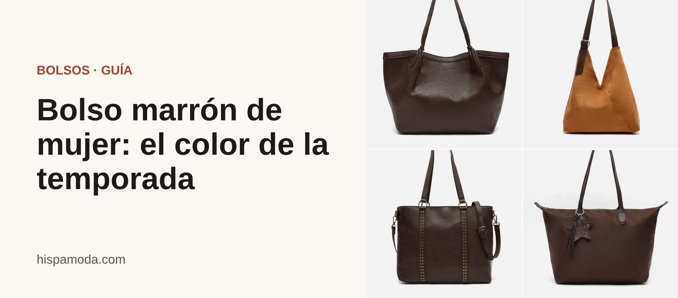 Portada: Bolso marrón de mujer: el color de la temporada