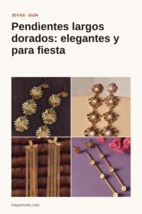 Pin de Pinterest: Pendientes largos dorados: elegantes y para fiesta